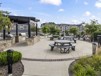 Community bbq & fire pit